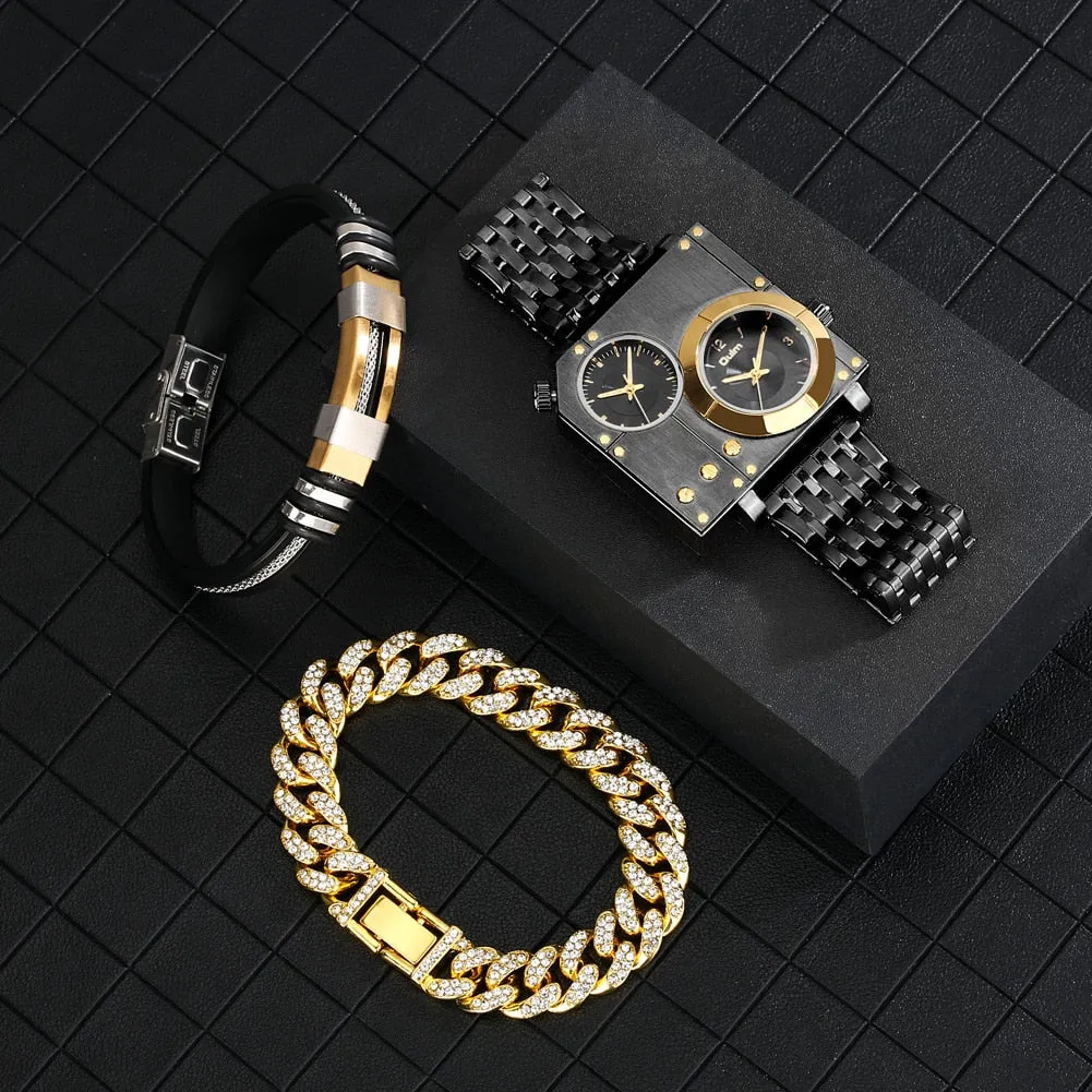 Ultimate Time Keeper Square Watch Gift Set