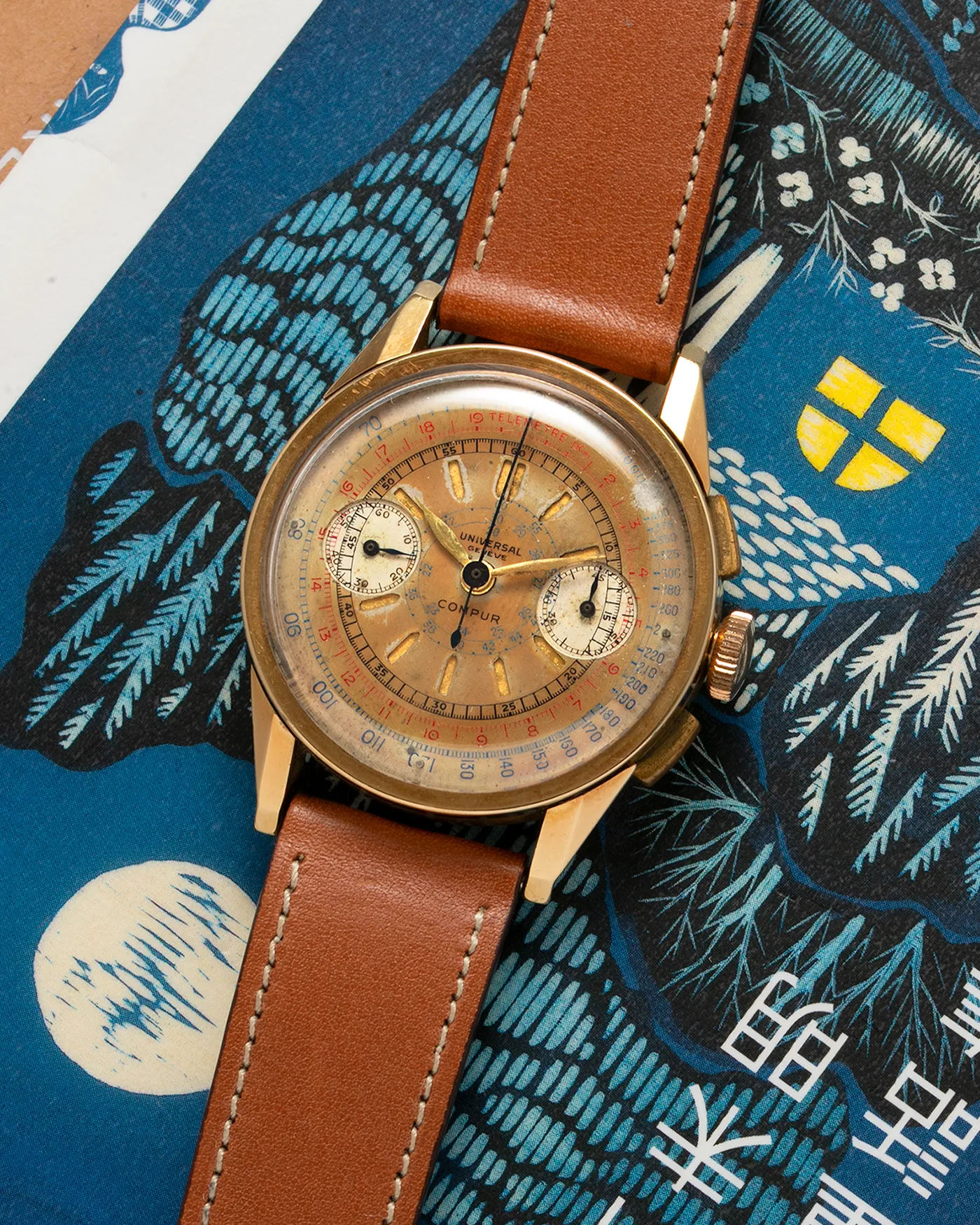 Universal Geneve Compur Sandwich Dial Jeanneret Case