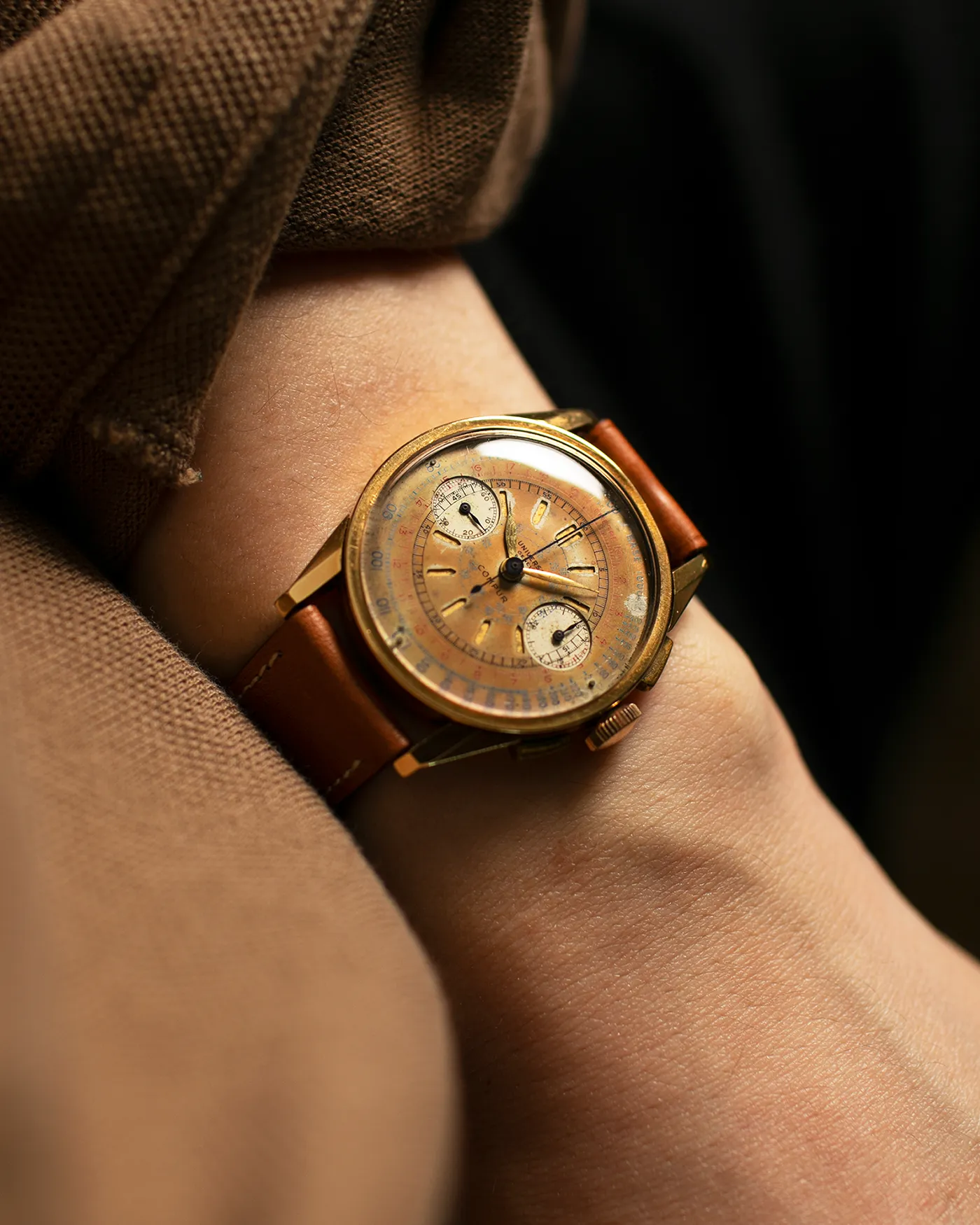 Universal Geneve Compur Sandwich Dial Jeanneret Case