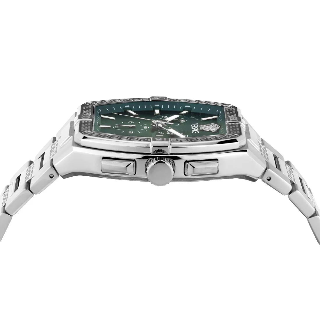 Versace Men 44 X 54.3 mm Size Green Rectangular Dial Analog Watch- VESP00424
