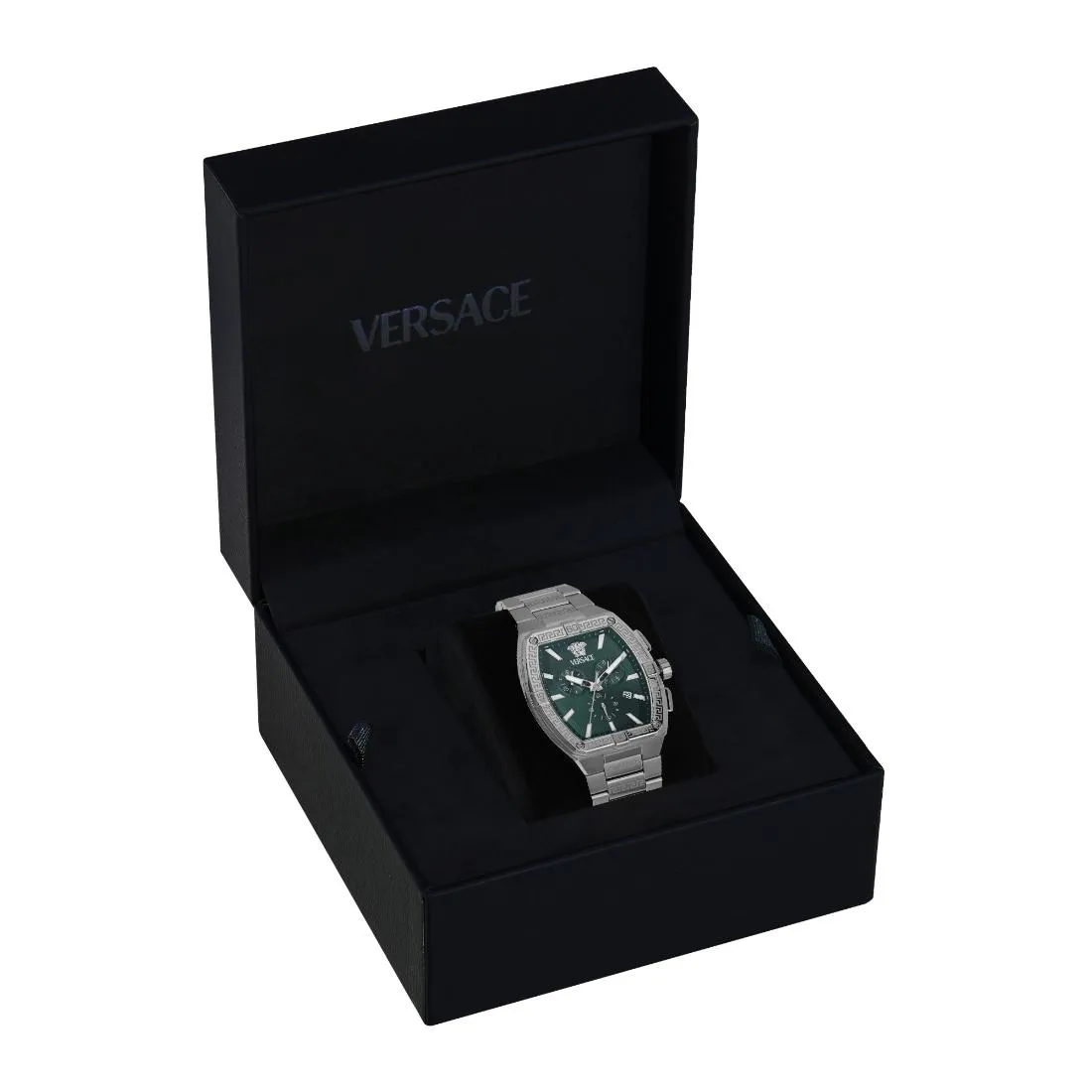 Versace Men 44 X 54.3 mm Size Green Rectangular Dial Analog Watch- VESP00424