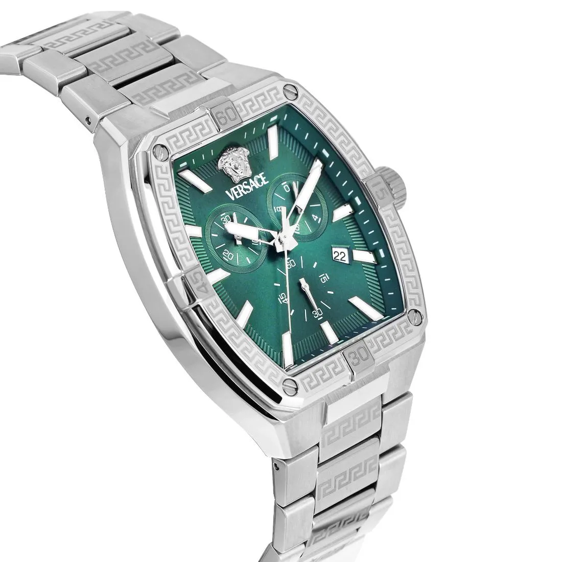 Versace Men 44 X 54.3 mm Size Green Rectangular Dial Analog Watch- VESP00424