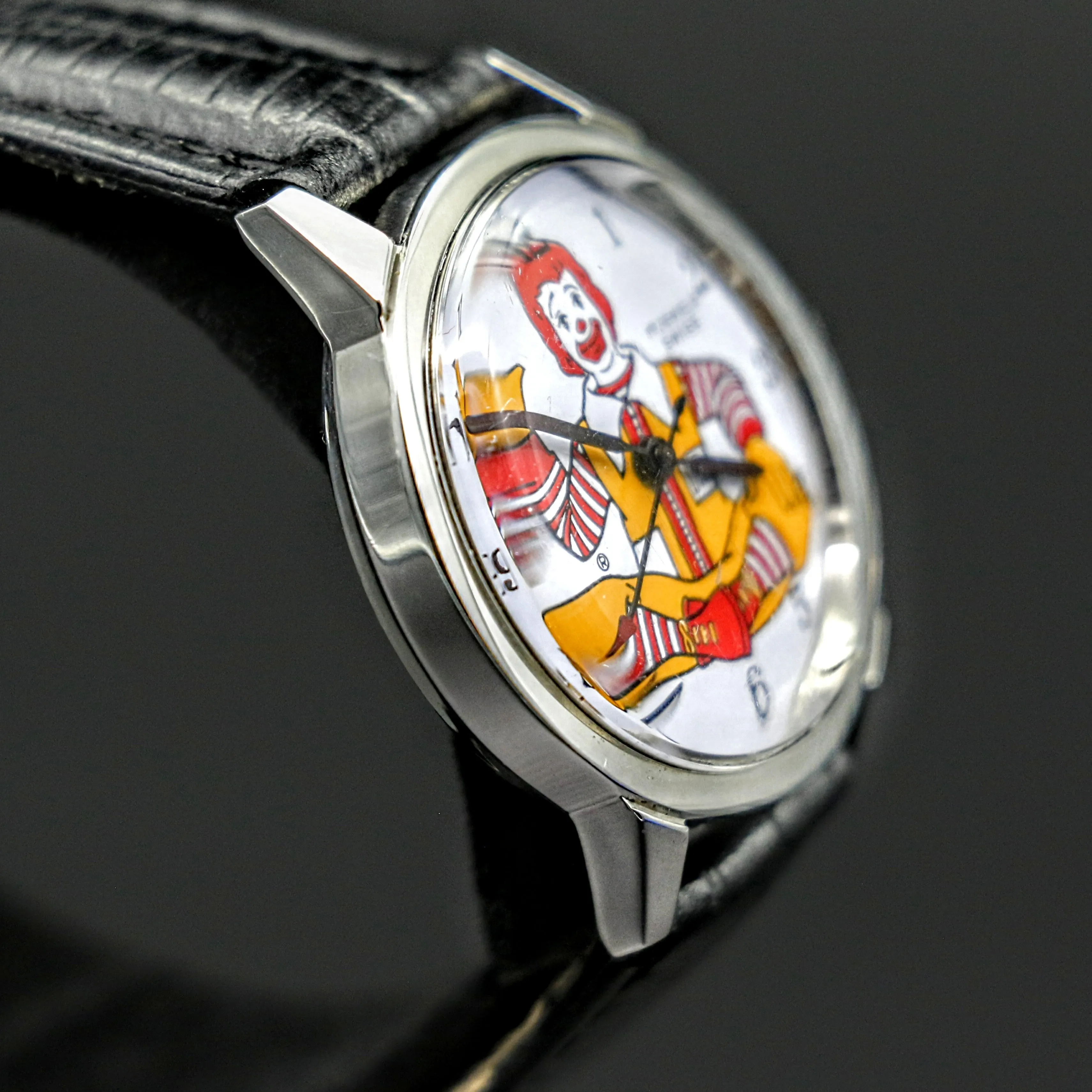 Vintage Le Jour Time Ronald McDonald Character Wristwatch Swiss 17 Jewels Watch