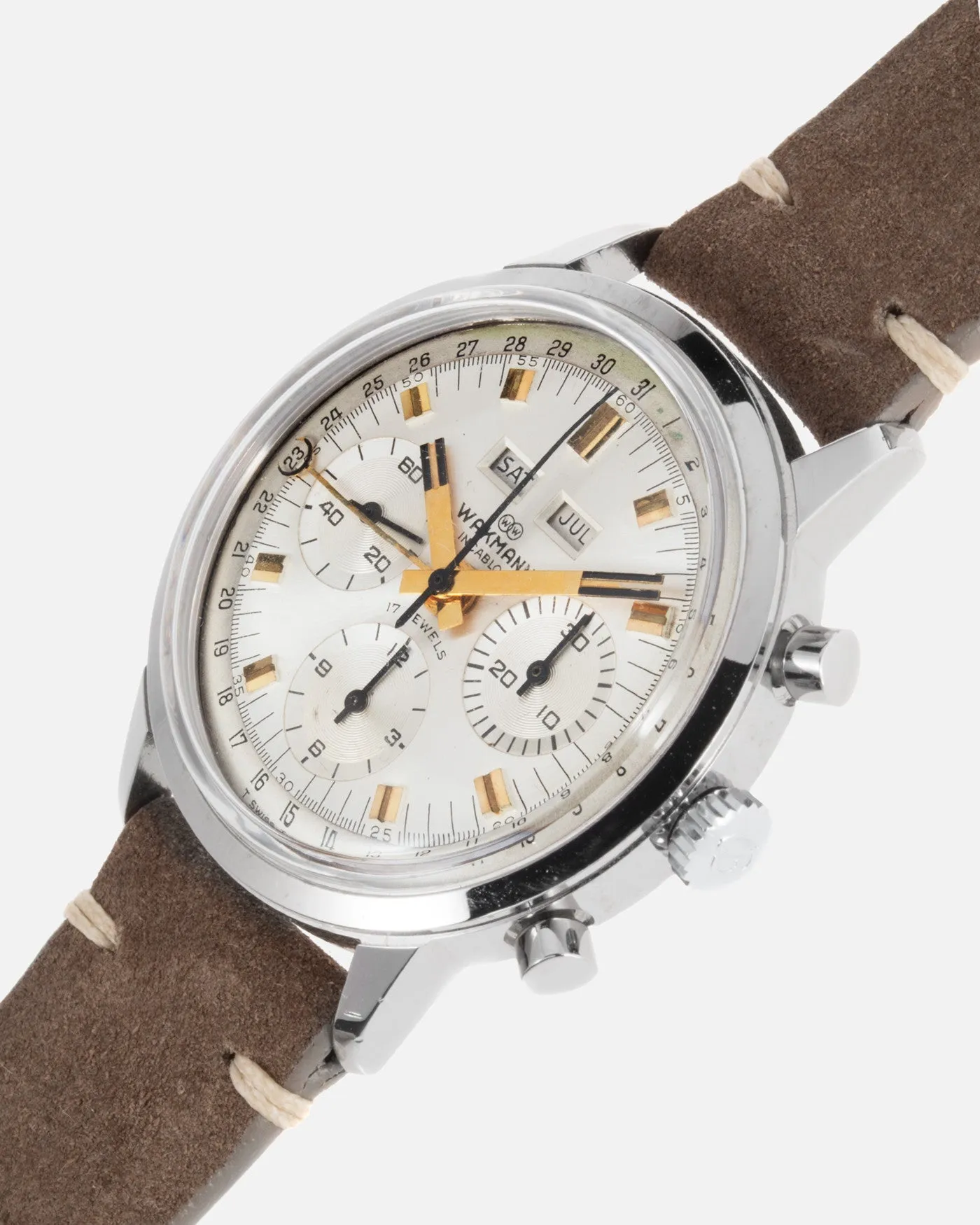 Wakmann 'Albino' Triple Calendar Chronograph