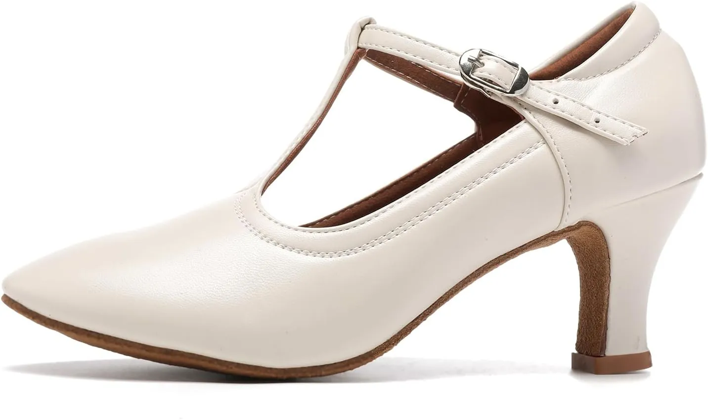 Women Ballroom Dance Shoes Closed Toe Latin Salsa Modern Character Shoes Professional Performance Dance Shoes
