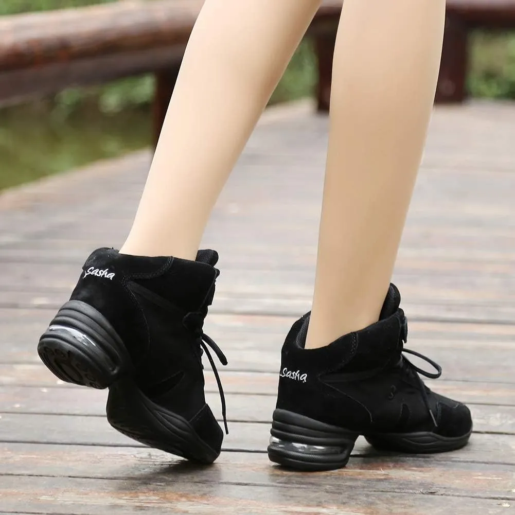 Women's Breathable Dance Sneakers Split Sole Modern Jazz Fittness Dance Boots,Model B53