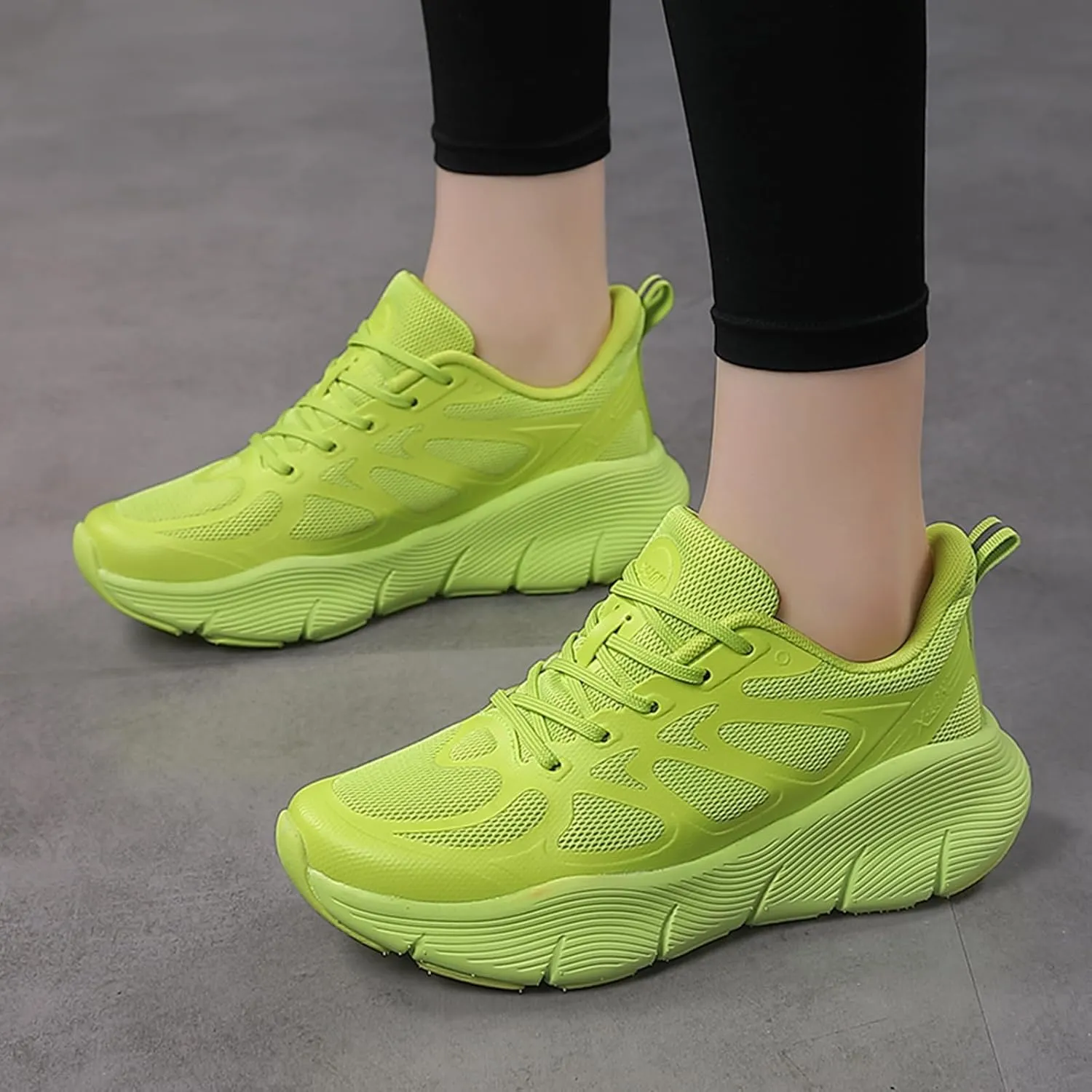 Women's Dance Shoes Mesh Lace up Modern Jazz Shoes Athletic Walking Dance Sneakers