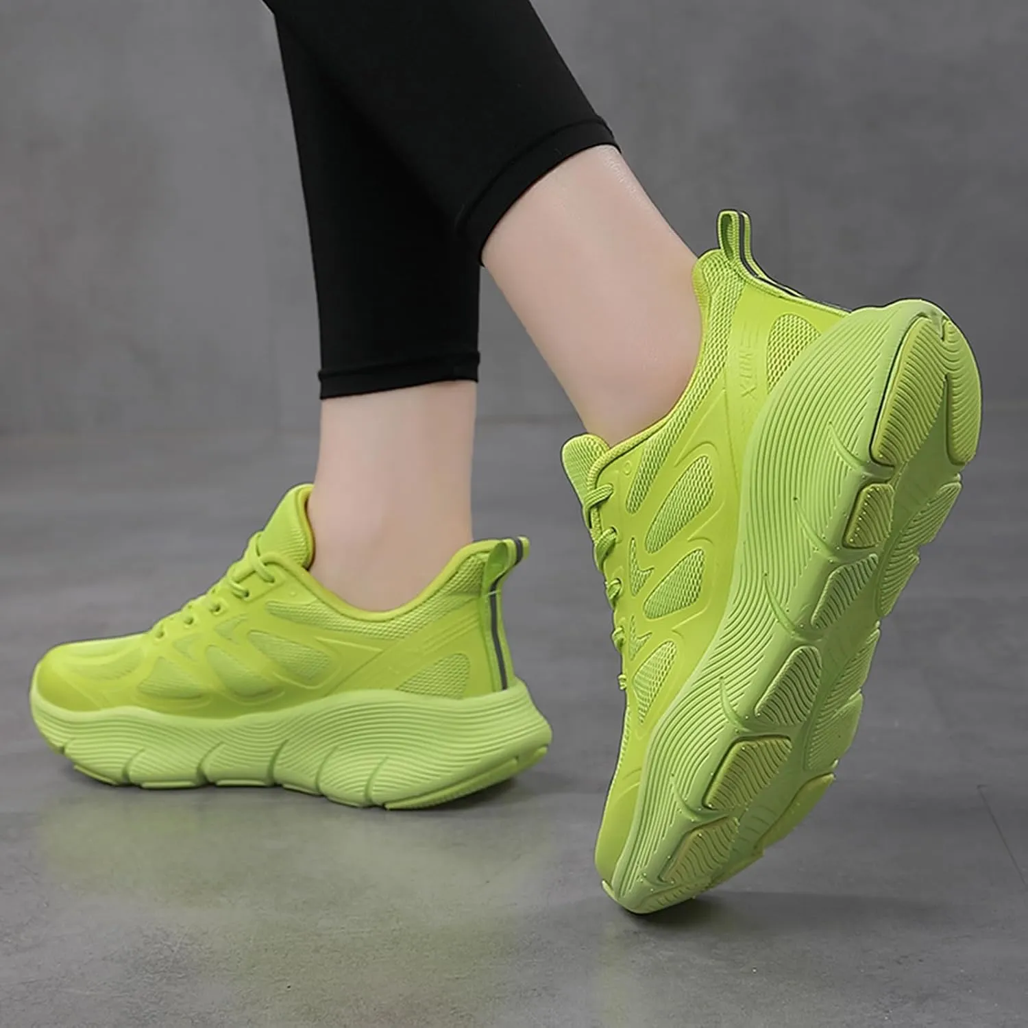 Women's Dance Shoes Mesh Lace up Modern Jazz Shoes Athletic Walking Dance Sneakers
