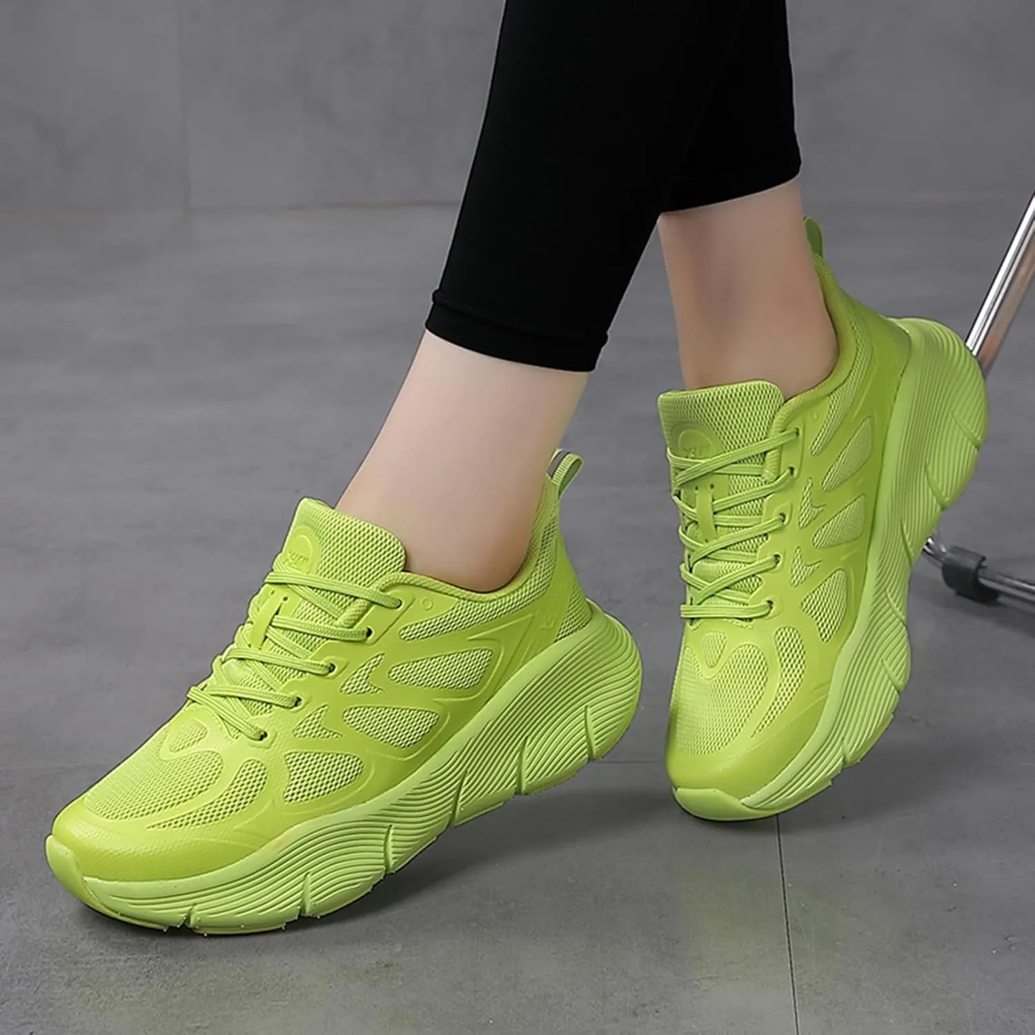 Women's Dance Shoes Mesh Lace up Modern Jazz Shoes Athletic Walking Dance Sneakers