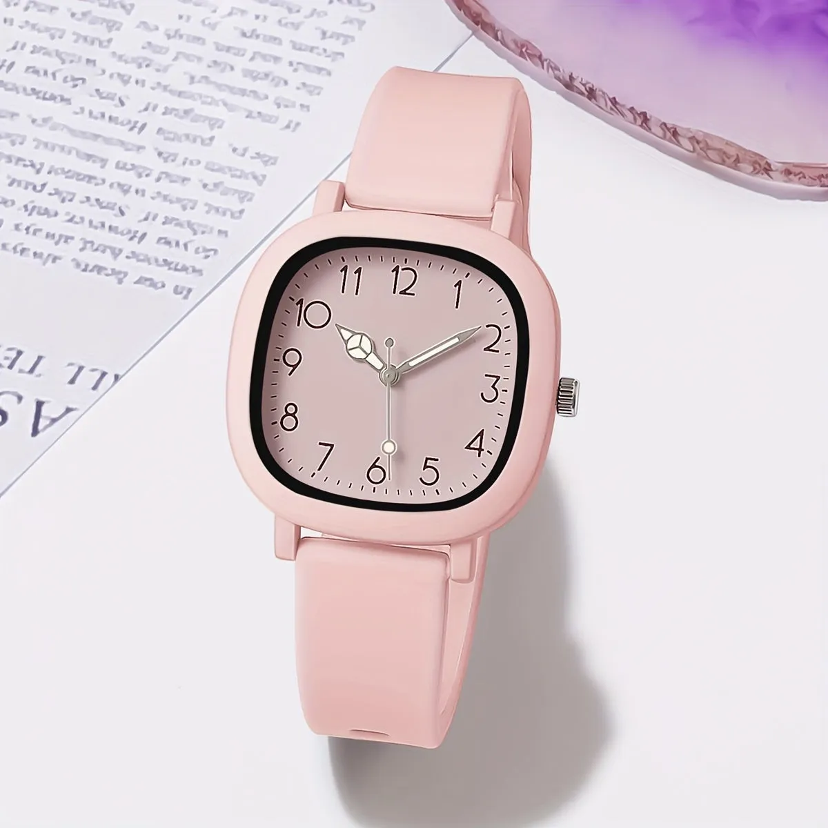 Womens Fashion Macaroon Silicone Quartz Watch  Casual Wear