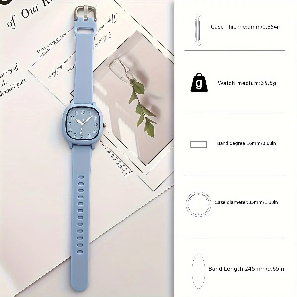 Womens Fashion Macaroon Silicone Quartz Watch  Casual Wear
