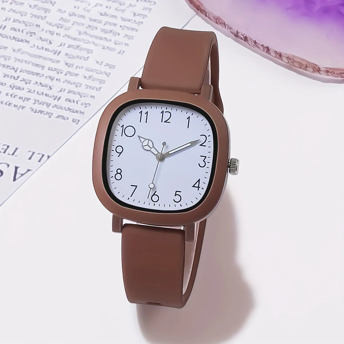 Womens Fashion Macaroon Silicone Quartz Watch  Casual Wear