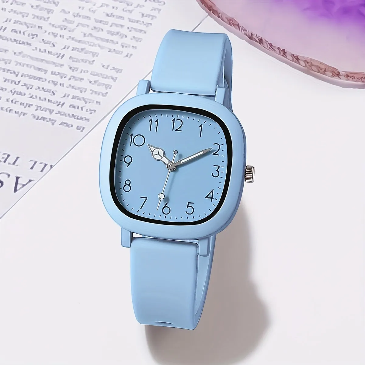 Womens Fashion Macaroon Silicone Quartz Watch  Casual Wear