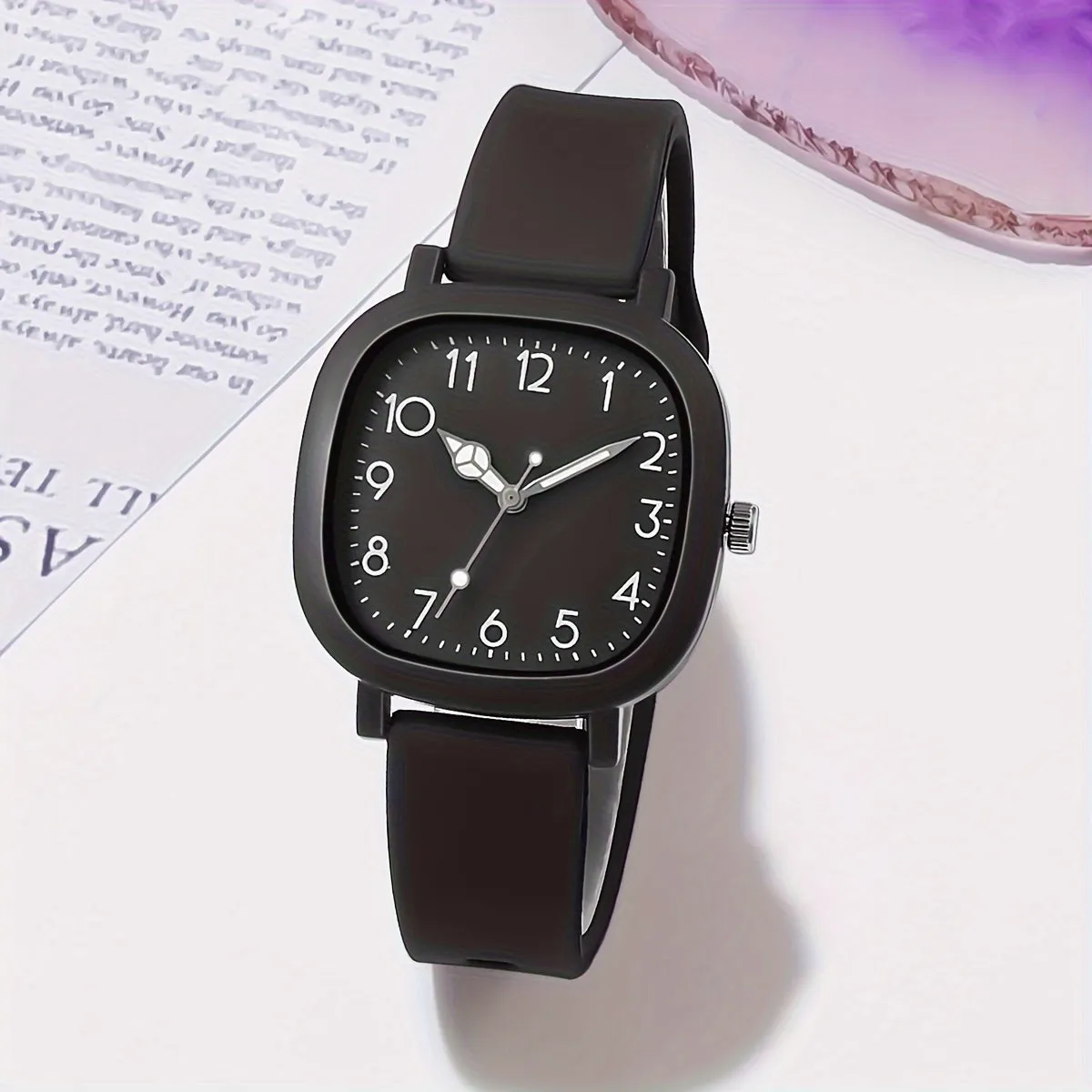 Womens Fashion Macaroon Silicone Quartz Watch  Casual Wear