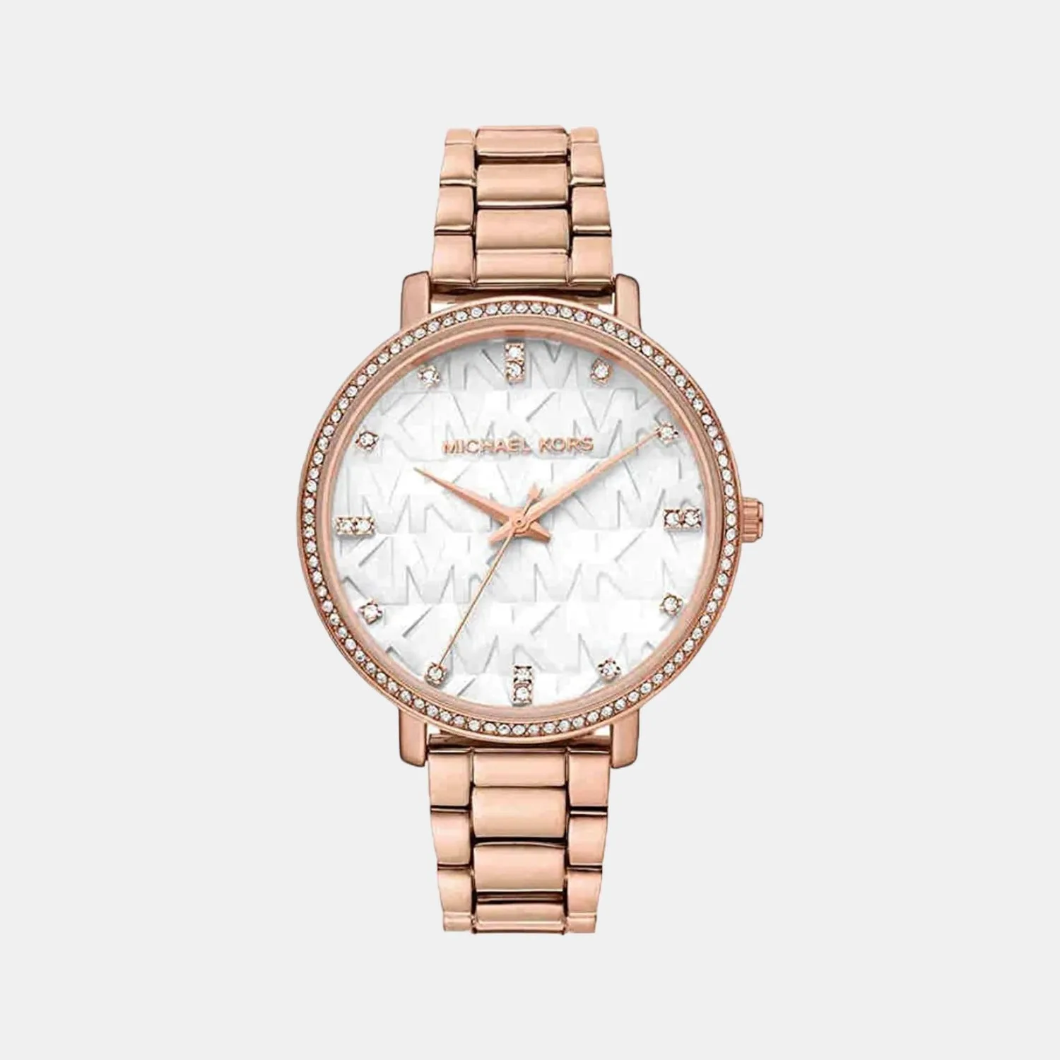 Women's White Analog Stainless Steel Watch MK4594