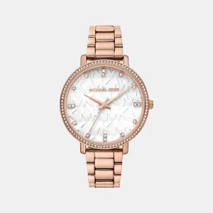 Women's White Analog Stainless Steel Watch MK4594