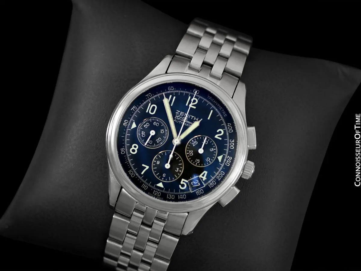 Zenith El Primero Class 4 Mens Automatic Chronograph, Stainless Steel - 02.0500.400