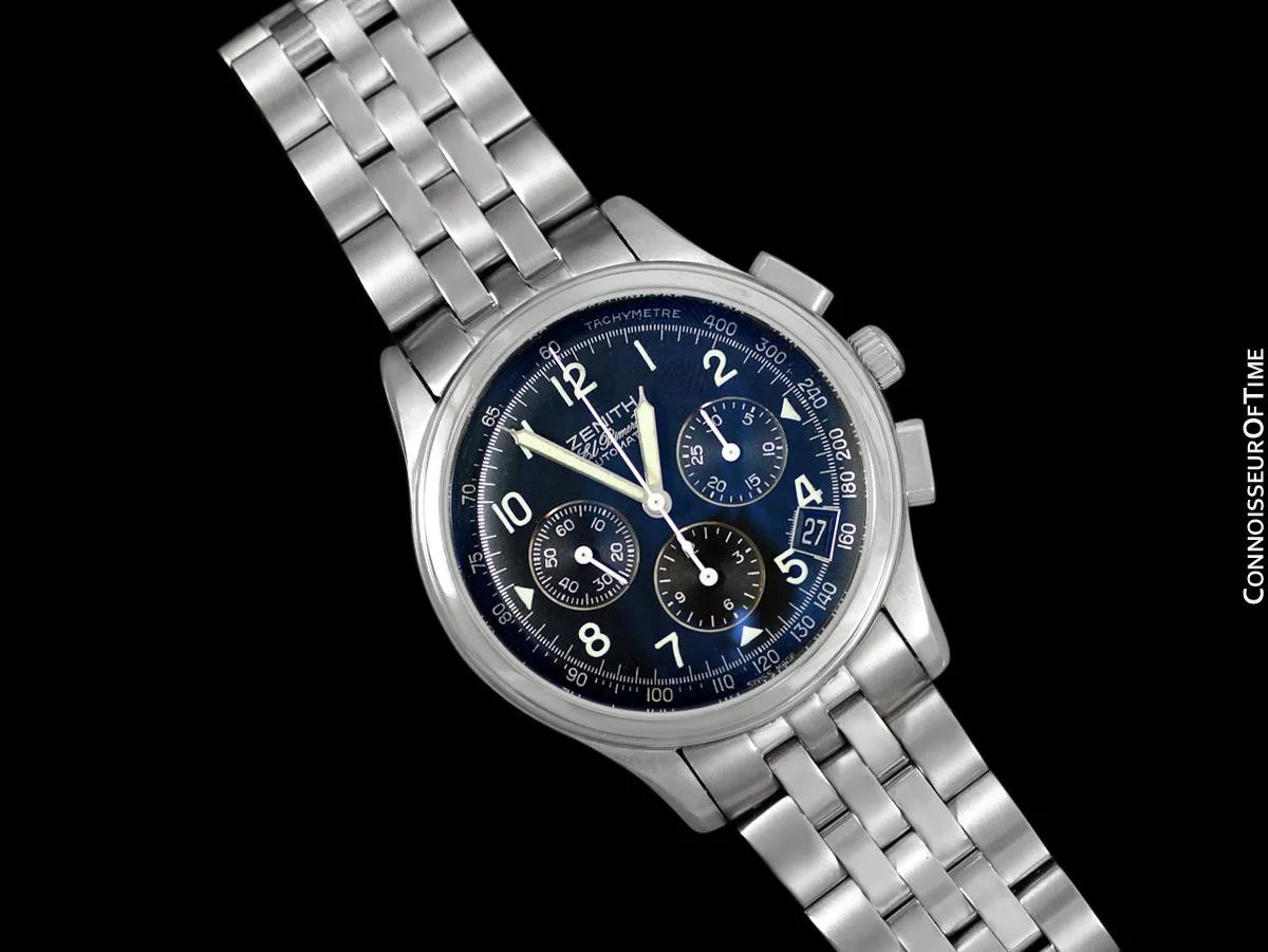 Zenith El Primero Class 4 Mens Automatic Chronograph, Stainless Steel - 02.0500.400